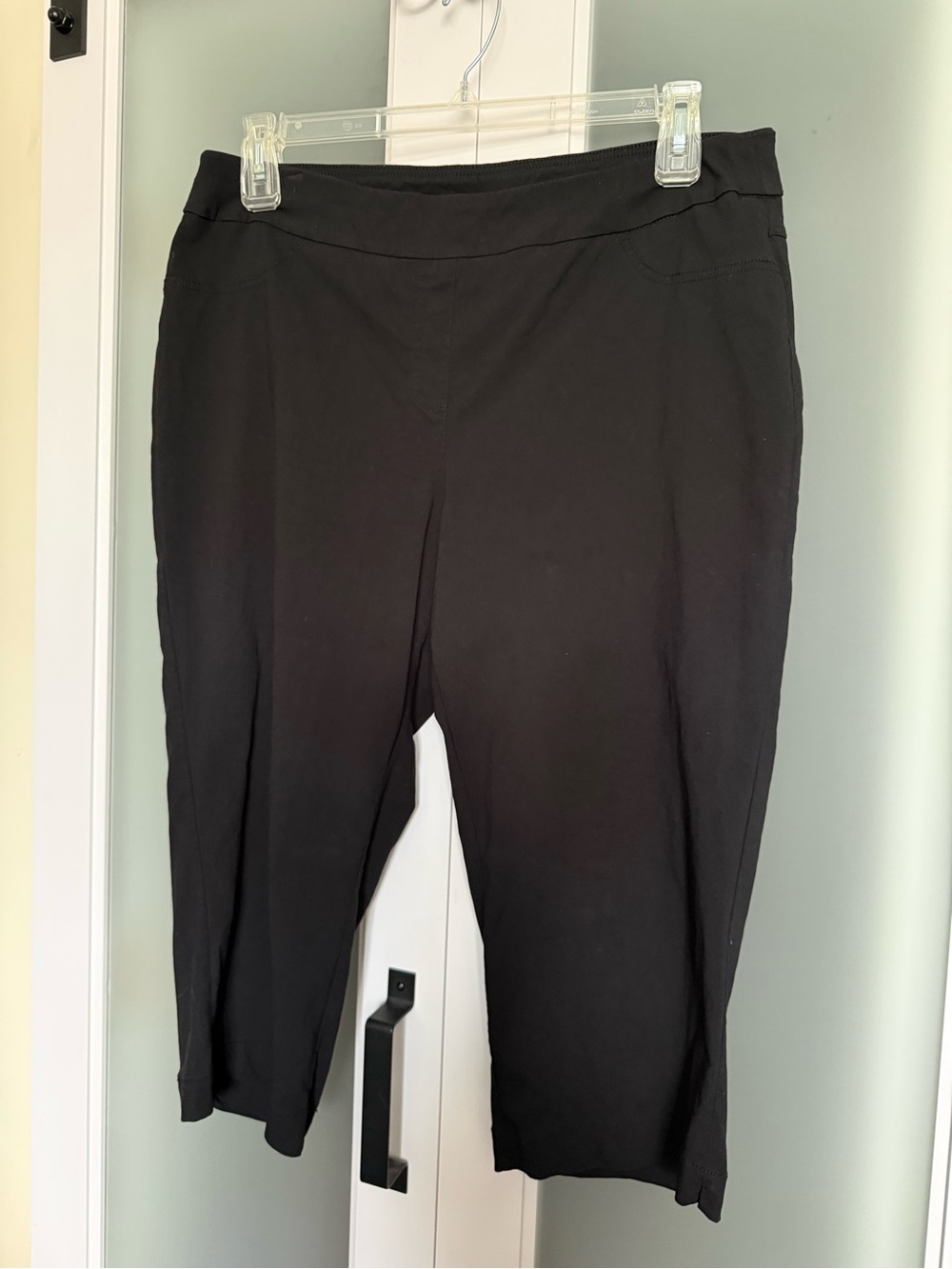 Kim Rogers Black Cropped Stretch Pants